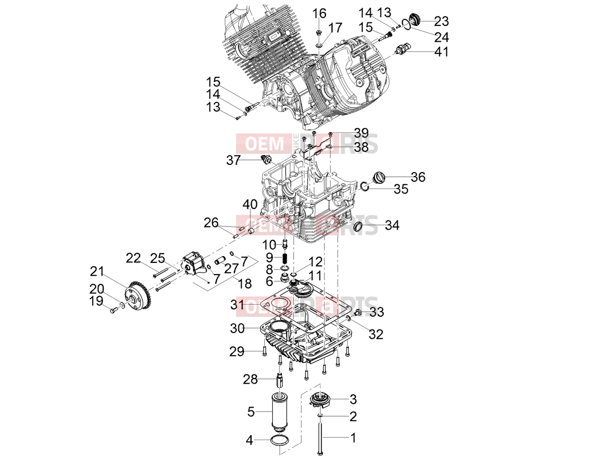 MOTOGUZZI V7 Stone 850 (EU, GSO) Engine » Lubrication