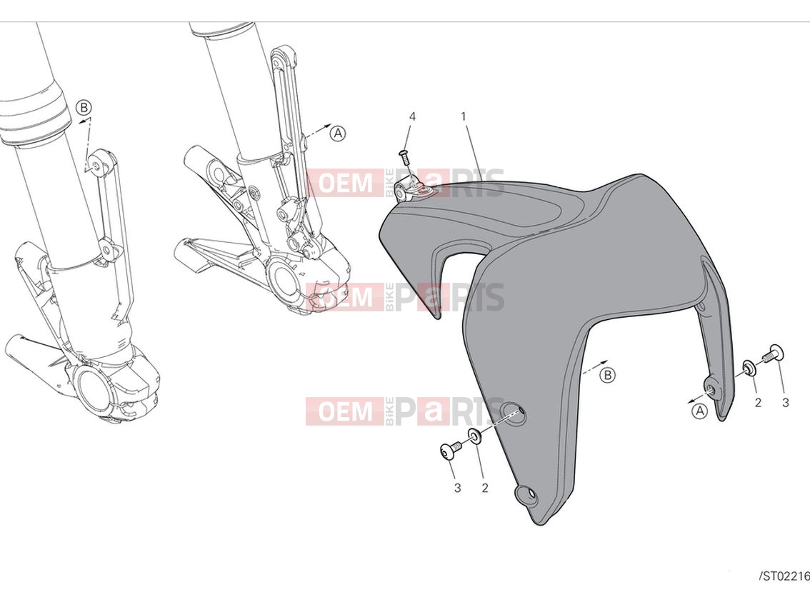 DUCATI 2024 Monster Front mudguard