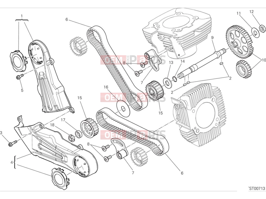 DUCATI 2024 Scrambler Nightshift Timing system