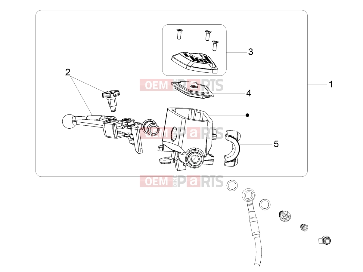 Braking system » Front master cilinder - Motoguzzi V85 TT Strada E5+ (EU) 2025