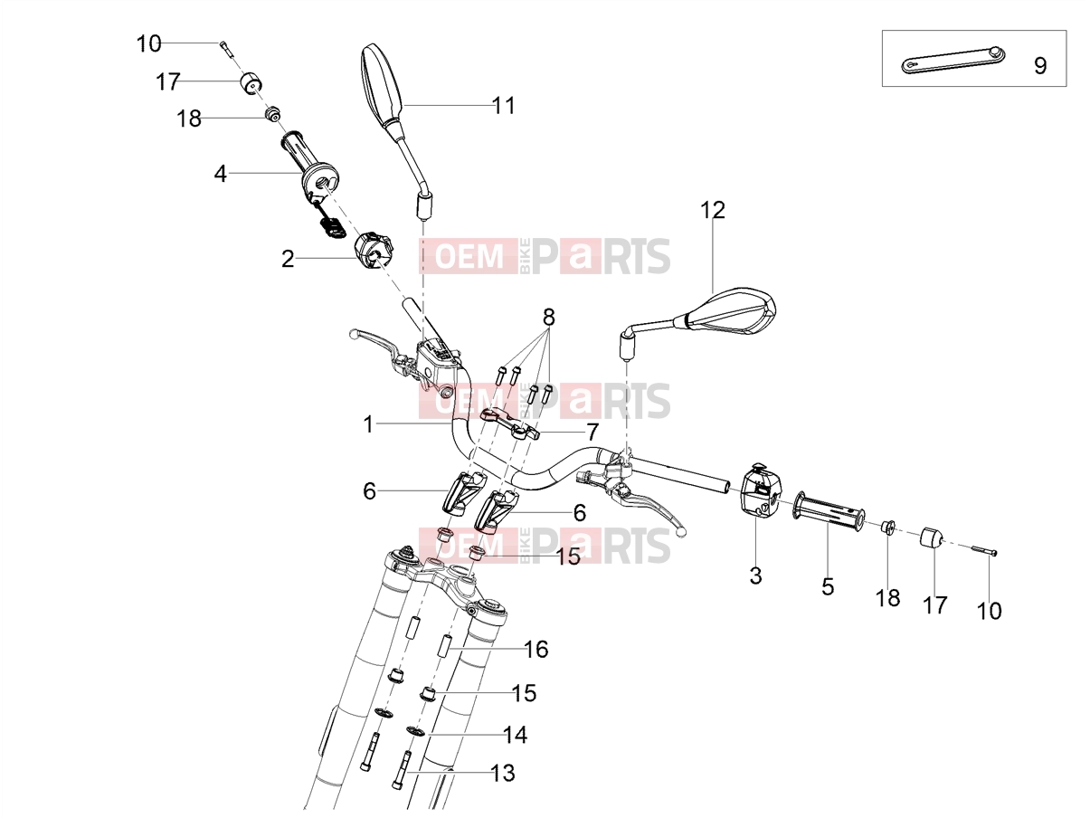 Handlebar - Controls » Handlebar - Controls - Motoguzzi V85 TT Strada E5+ (EU) 2025