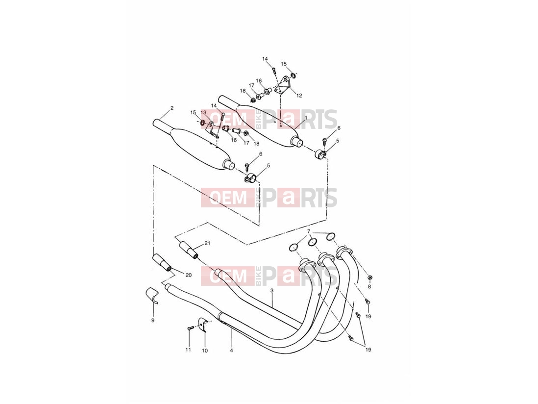 Triumph 2002 THUNDERBIRD Exhaust System