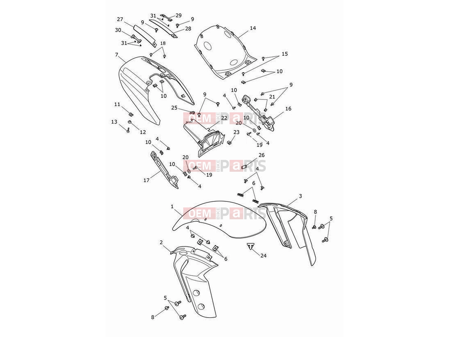 Triumph 2023 Rocket 3 R Mudguards