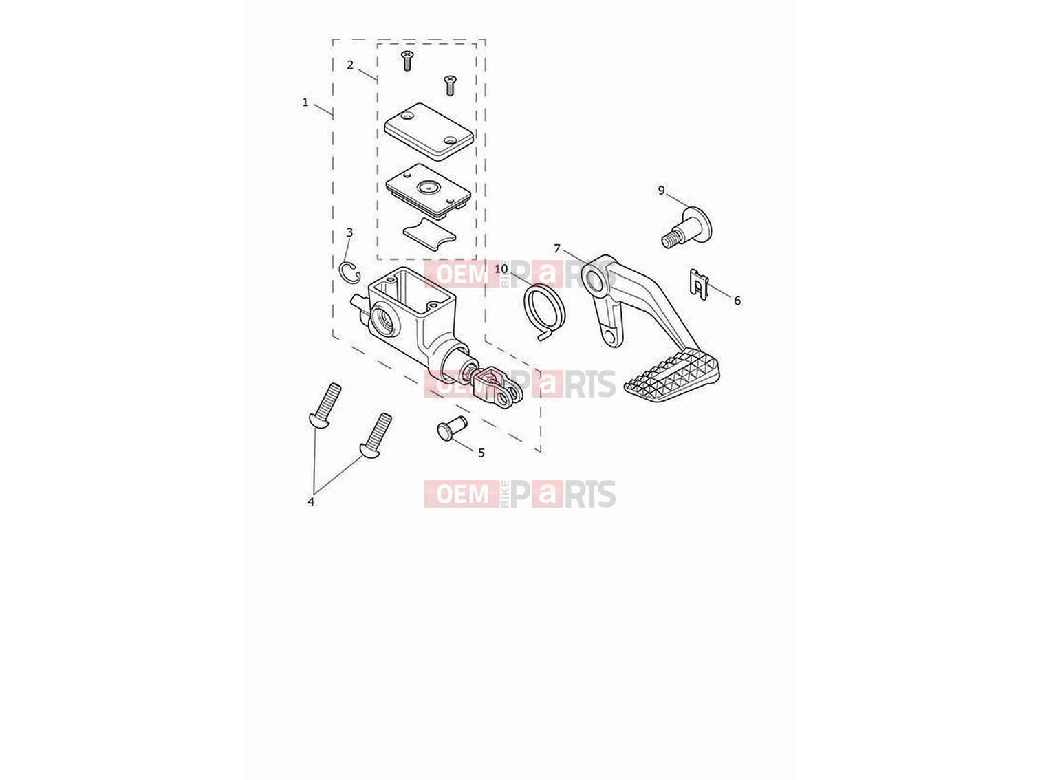 Triumph 2023 Rocket 3 R Rear brake master cylinder
