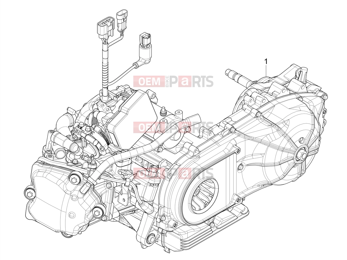 Engine » Engine assembly - Piaggio MP3 310 HPE / HPE Sport E5+ (EU) 2024
