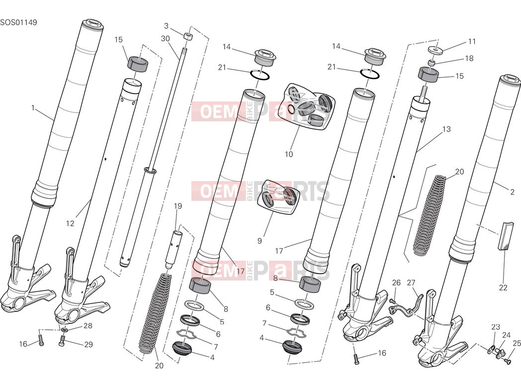 DUCATI 2025 Monster Front fork