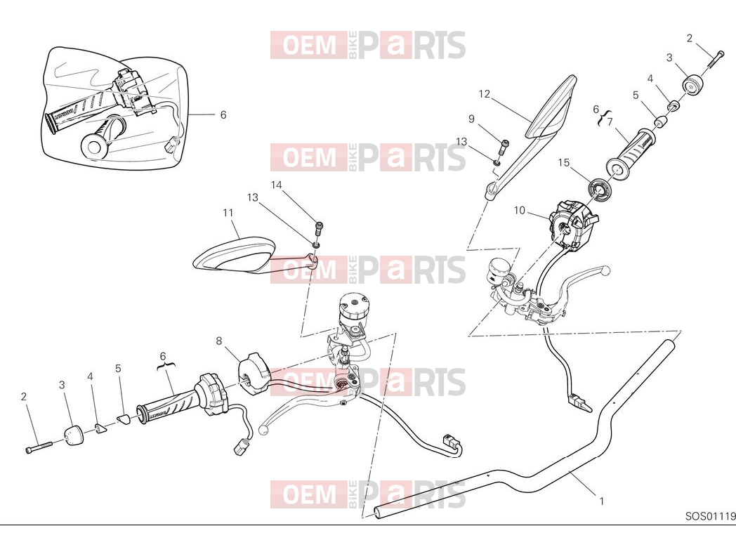 DUCATI 2025 Monster Plus Handlebar