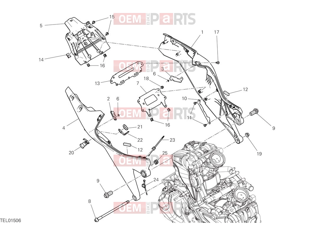 DUCATI 2025 Monster Plus Rear frame compartment