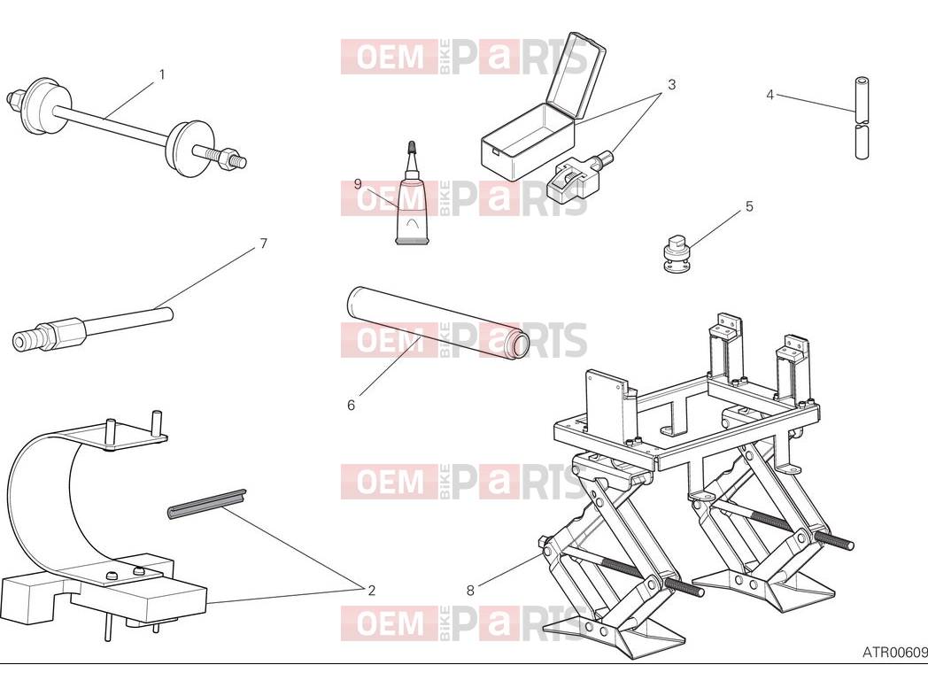 DUCATI 2025 Scrambler Icon Workshop service tools - frame
