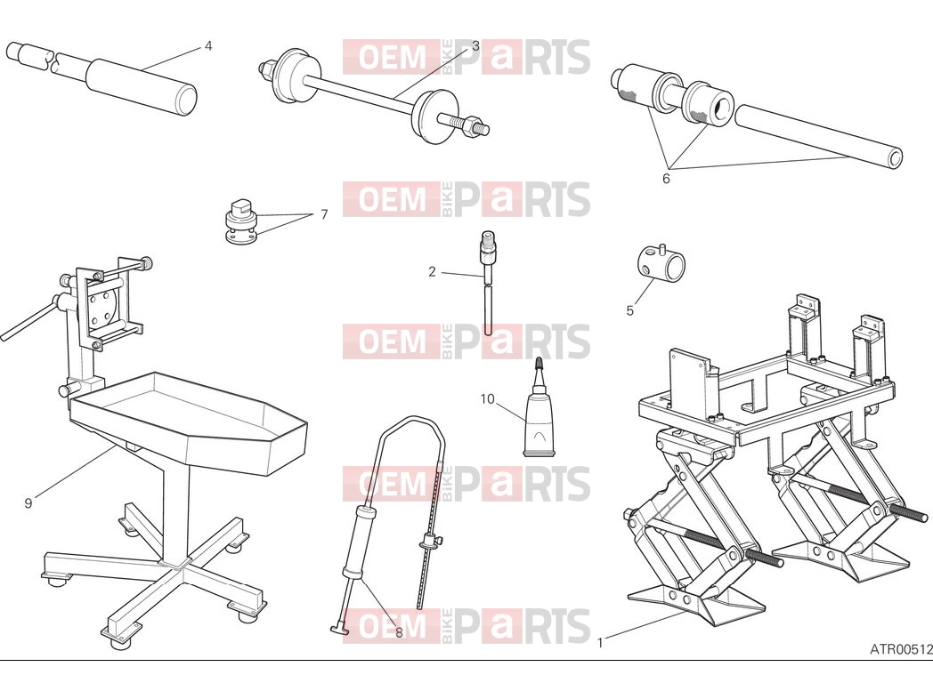 DUCATI 2025 Monster Senna Workshop service tools - frame