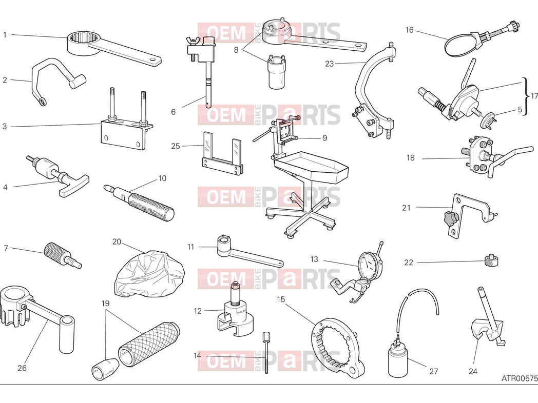 DUCATI 2025 Scrambler Nightshift Workshop service tools (engine)