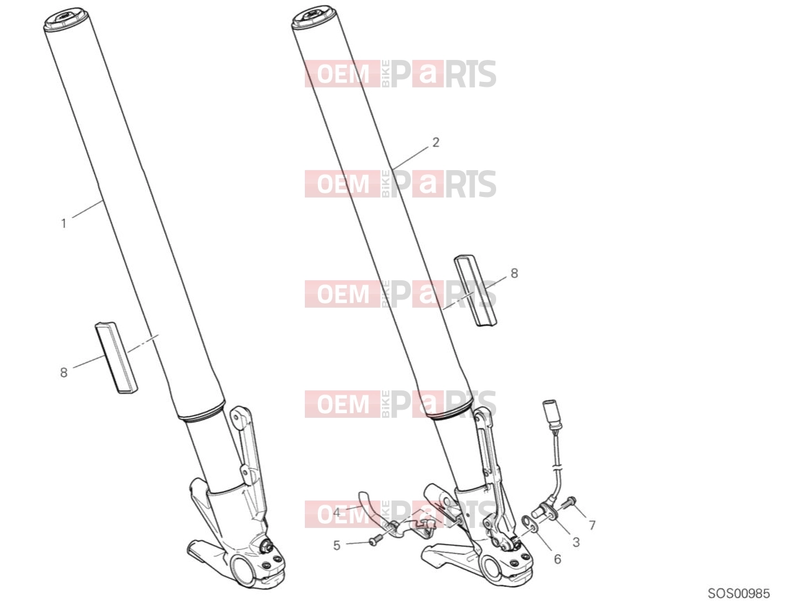 FRONT FORK - Ducati Diavel 1260 2019