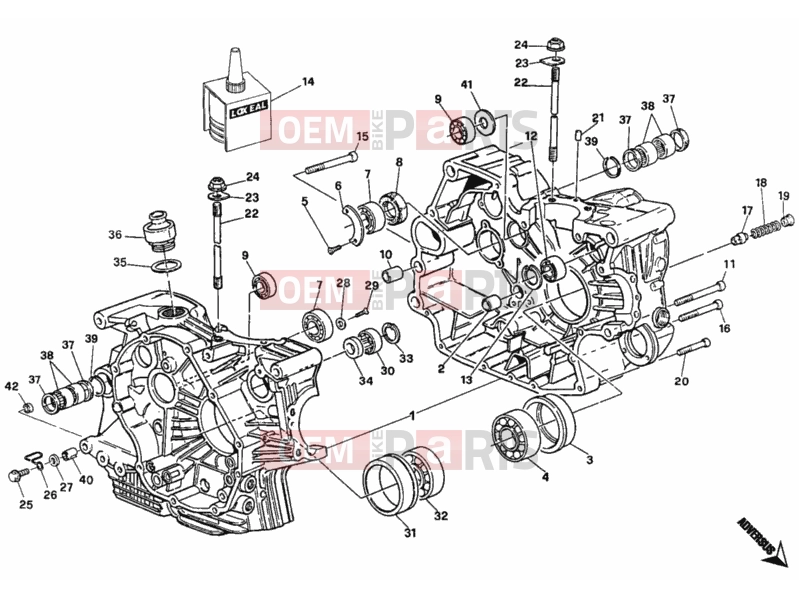 DUCATI 1995 Monster 900 CRANKCASE » ENGINE CASE