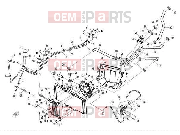 CFMOTO 2011 UTV UFORCE 600 (CF600-5) COOLING SYSTEM
