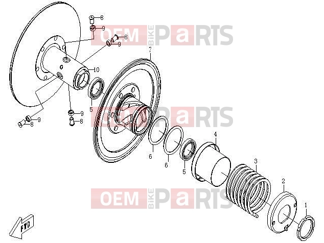 CFMOTO 2012 UTV UFORCE 600 (CF600-5) SECONDARY SHEAVE - E16