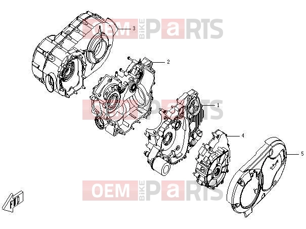 CFMOTO 2013 UTV UFORCE 600 (CF600-5) CRANKCASE ASSY - E01