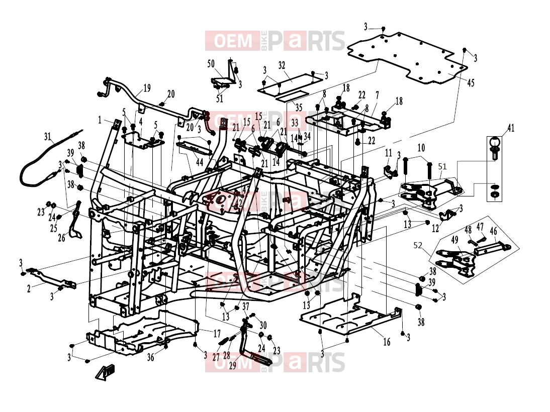 CFMOTO 2015 UTV UFORCE 600 (CF600-5) FRAME