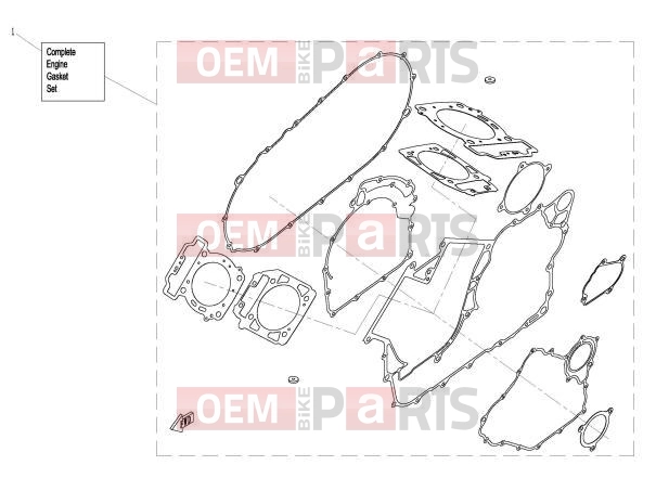 CFMOTO 2017 UTV UFORCE 800 (CF800-3) ENGINE GASKET SET - E29