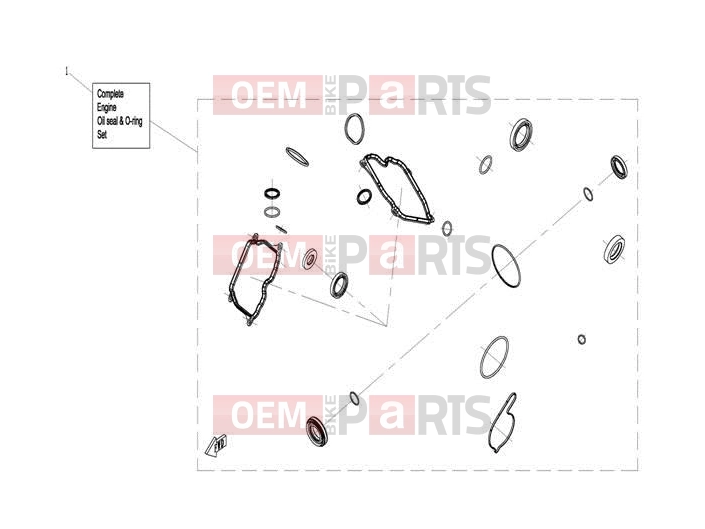 ENGINE OIL SEAL @^O-RING - E13 - CFMOTO UFORCE 800 (CF800UU-A) 2015