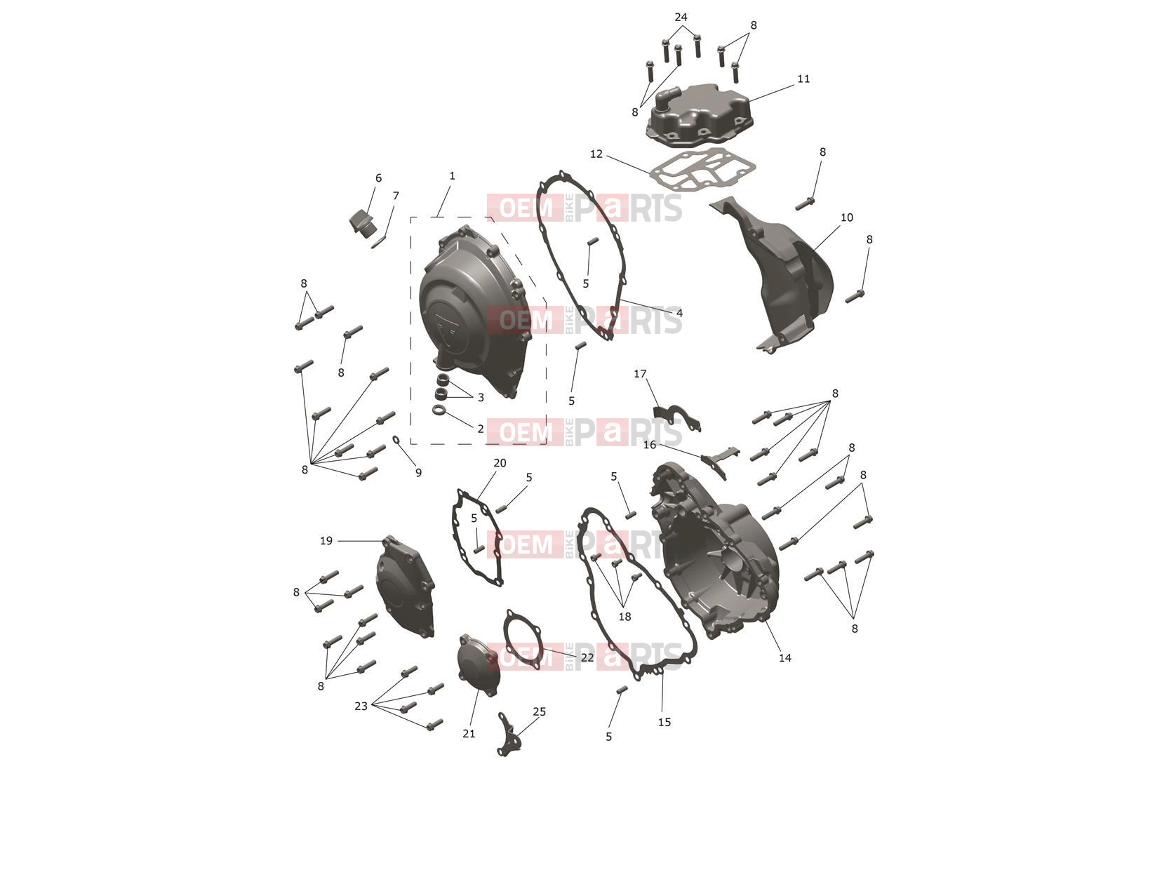 Triumph 2026 Trident 800 Engine Covers
