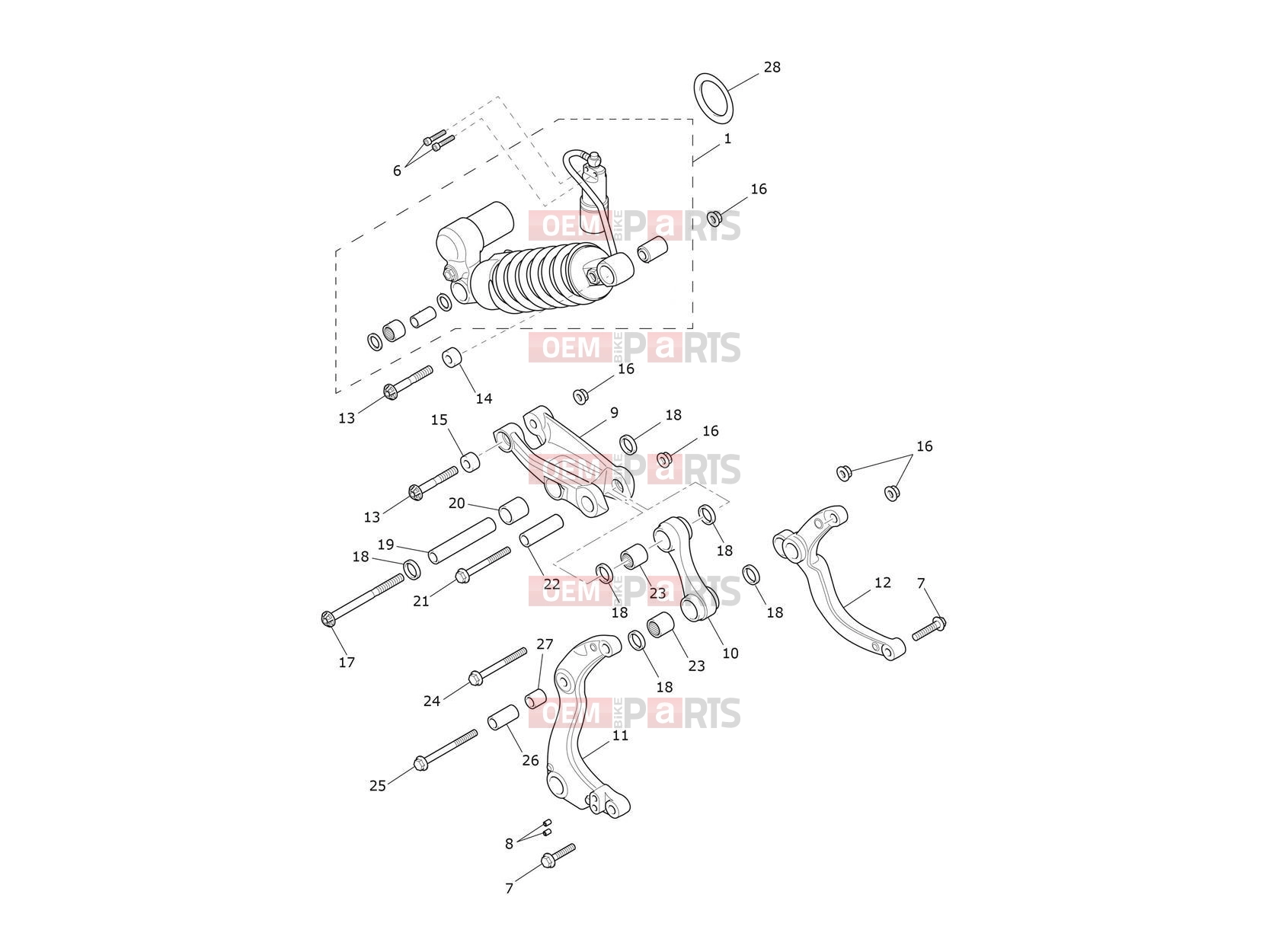 RSU & Linkage - Triumph ROCKET 3 STORM R 2026