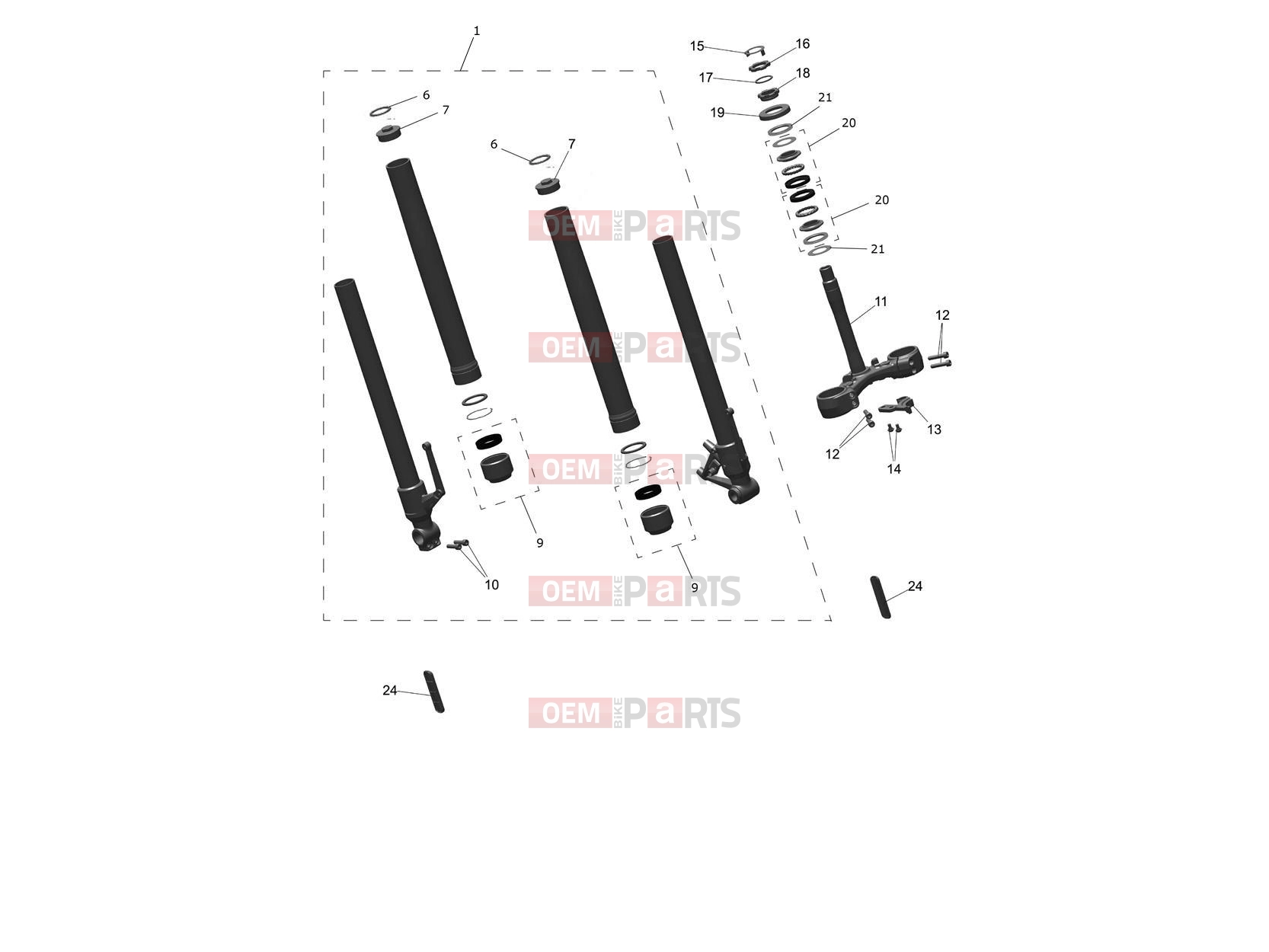 Triumph 2026 TRACKER 400 Front Forks