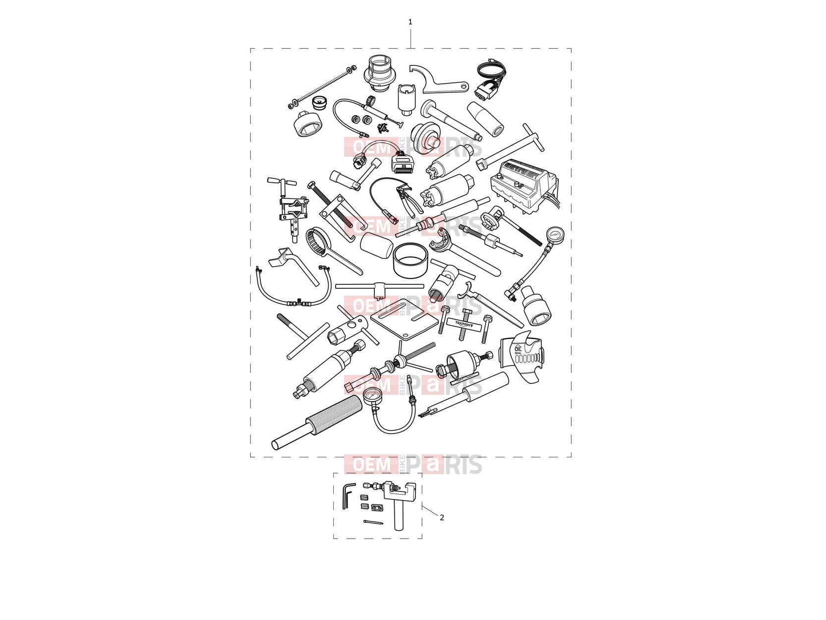 Triumph 2026 TRACKER 400 Service Tools