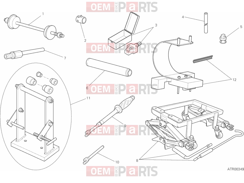 DUCATI 2017 Scrambler Classic WORKSHOP SERVICE TOOLS, FRAME