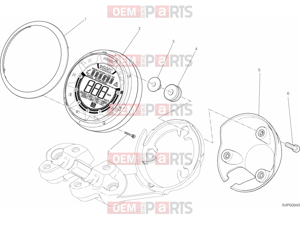 DUCATI 2017 Scrambler Classic INSTRUMENT PANEL