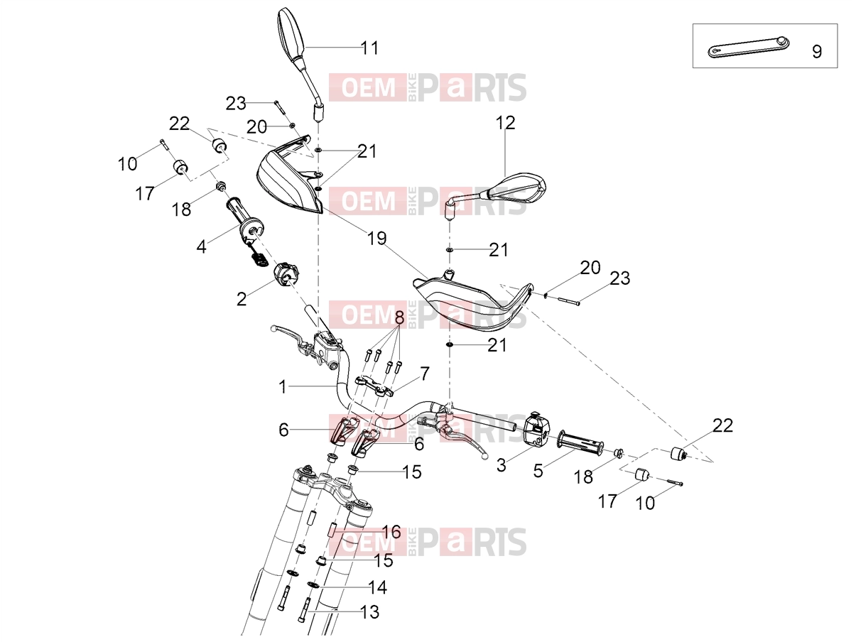 Handlebar - Controls » Handlebar - Controls - Motoguzzi V85 TT Strada (EU) 2026