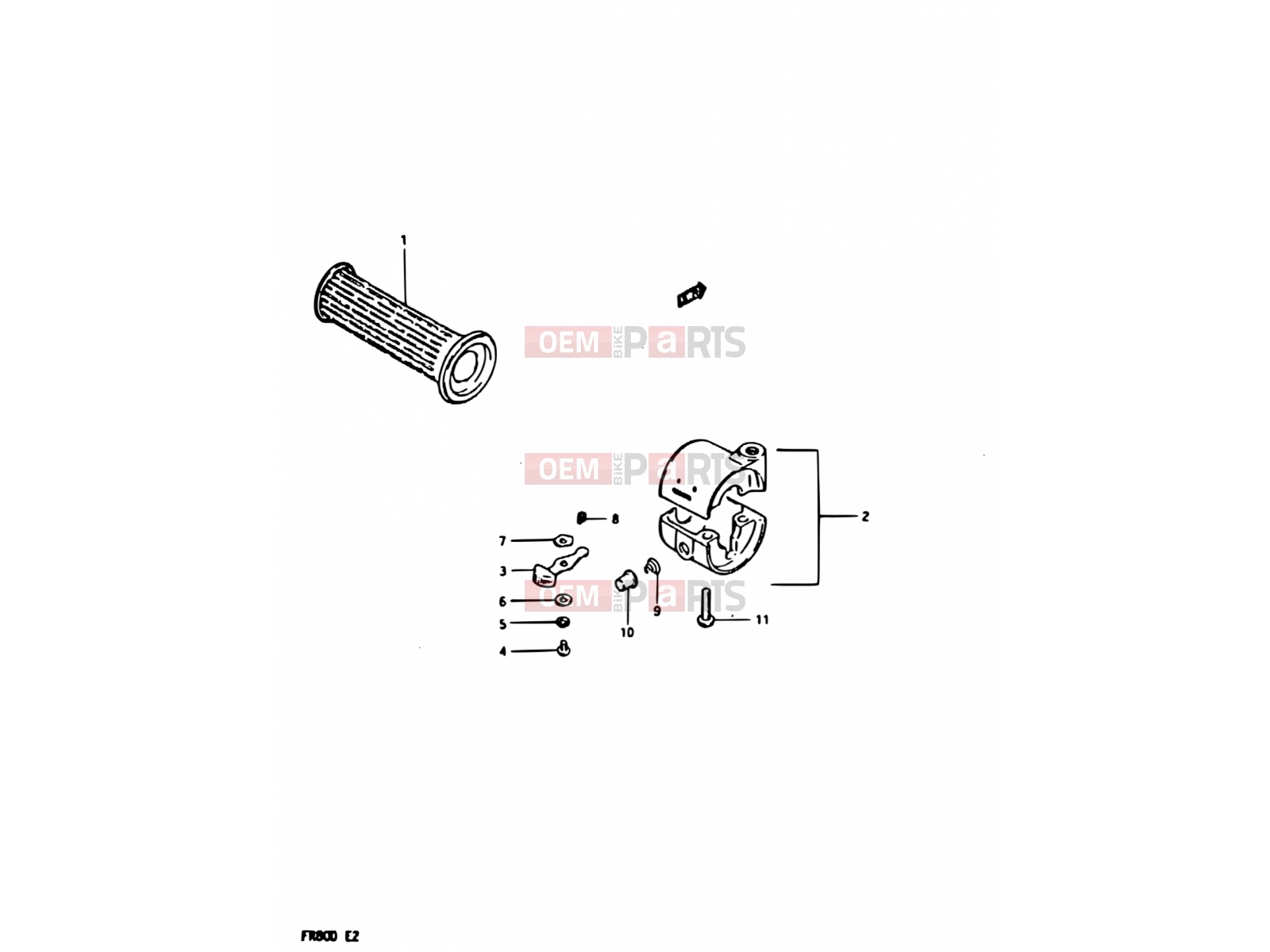 SUZUKI FR80 D (1983) 36 - LEFT HANDLE SWITCH