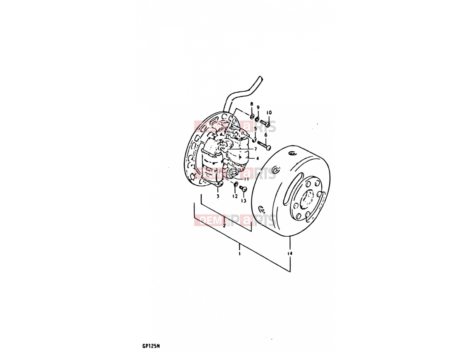 SUZUKI GP125U N (1992) 17 - MAGNETO (E02, E04, E17, E18, E21, E22)