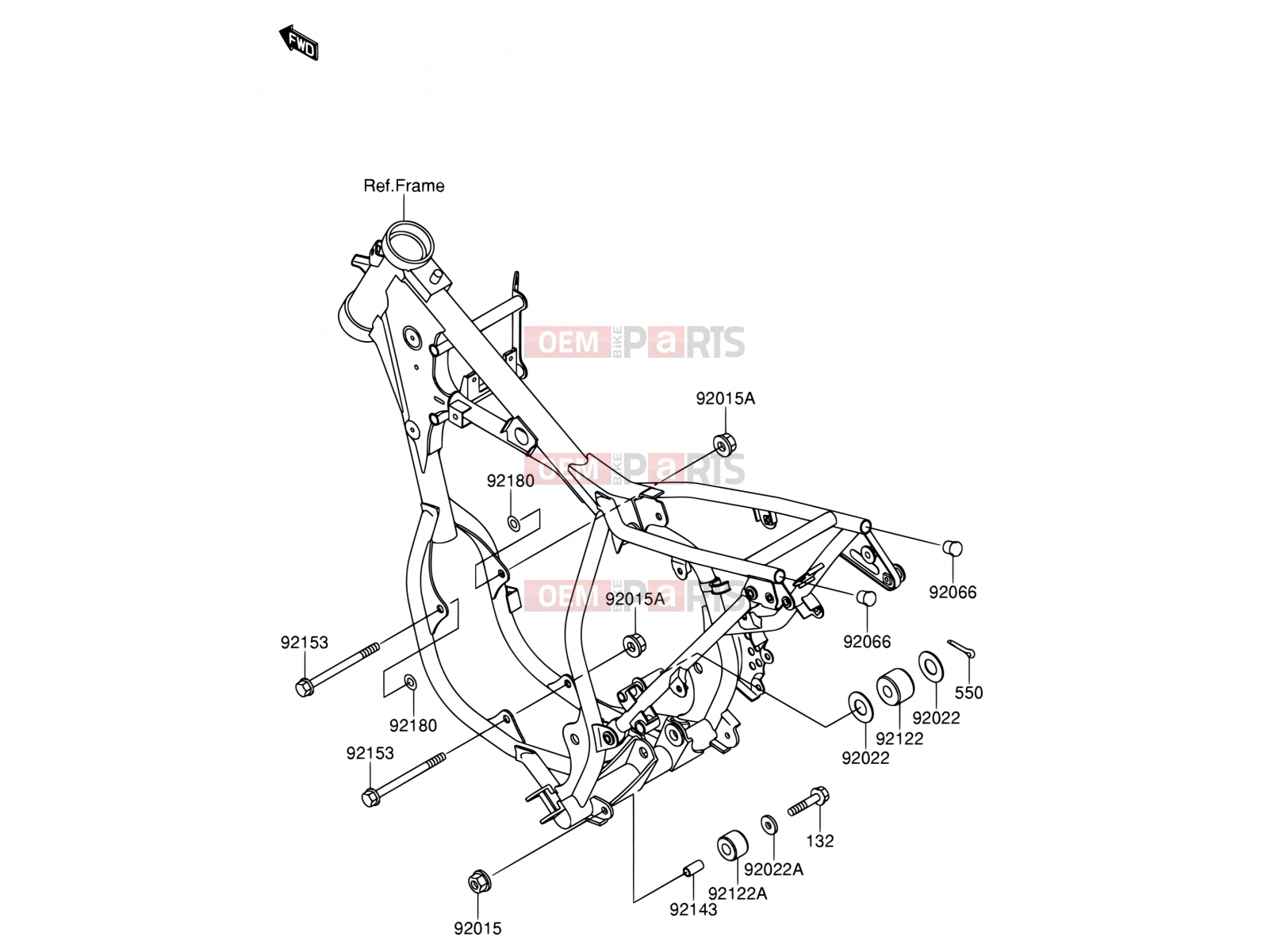 17 - ENGINE MOUNT - Suzuki RM65 K3 (2003) (E19)