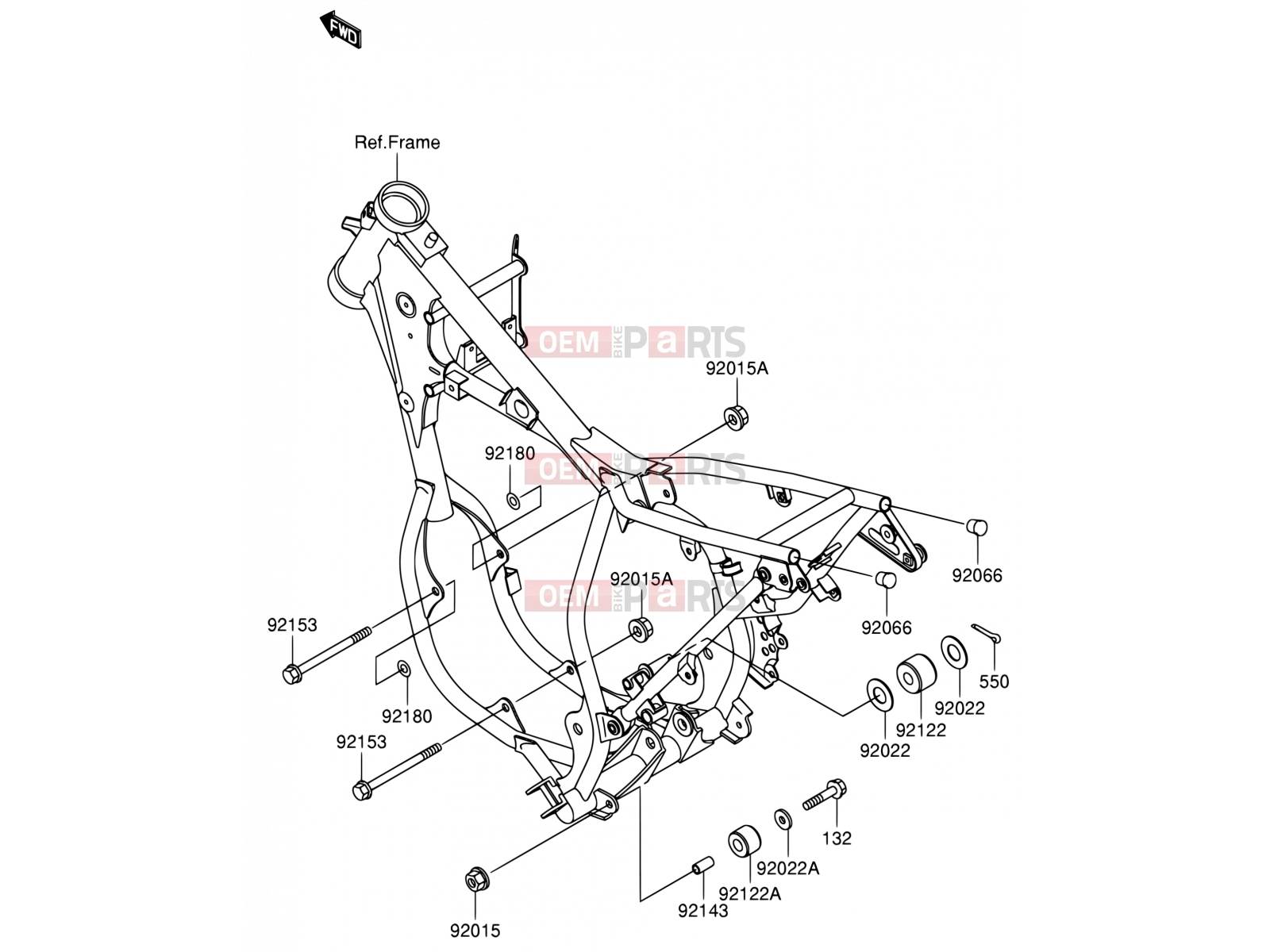 SUZUKI RM65 K3 (2003) (E21) 17 - ENGINE MOUNT