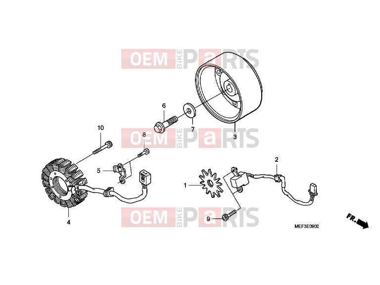 HONDA FJS400A9 SILVER WING 400 ABS 2009 E-9 GENERATOR