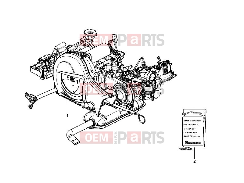 ape MP 601 Classic 2006-2013 ENGINE » ENGINE, ASSEMBLY