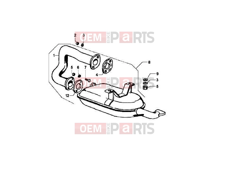 ape MP 601 Classic 2006-2013 ENGINE » SILENCER