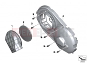 BMW Motorrad BMW 2011 C-Models C 650 GT (0133, 0134) Cover for CVT