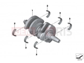 BMW Motorrad BMW 2011 C-Models C 650 GT (0133, 0134) Crankshaft with bearing shells