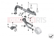 BMW Motorrad BMW 2011 C-Models C 650 GT (0133, 0134) Coolant hoses / mounted components