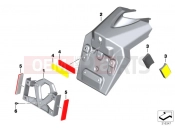 BMW Motorrad BMW 2011 C-Models C 650 GT (0133, 0134) License plate bracket US / reflectors