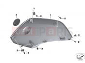 BMW Motorrad BMW 2011 C-Models C 650 GT (0133, 0134) Trim cover side section, upper