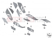 BMW Motorrad BMW 2011 C-Models C 650 GT (0133, 0134) Running board covers