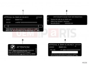BMW Motorrad BMW 2011 C-Models C 650 GT (0133, 0134) Labels for Australia