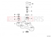 BMW Motorrad BMW 2002 R-Models 4V R 850 R 94 (0401,0406) Upper fork cross brace