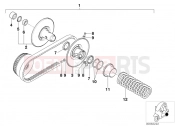 Variator, driven - BMW Motorrad C1 (0191) 2003