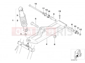 Spring strut, front, trailing arm - BMW Motorrad C1 (0191) 2003
