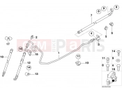 Brake pipe front/rear/mounting - BMW Motorrad C1 (0191) 2003