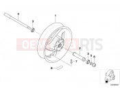 Cast rim, front - BMW Motorrad C1 (0191) 2003