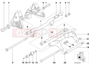 Suspension, engine-transmission unit - BMW Motorrad C1 (0191) 2003